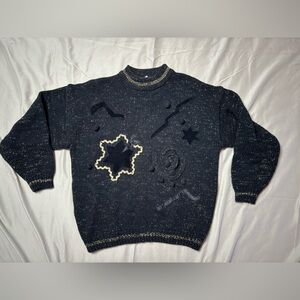 VTG Sweater with Abstract Patterns